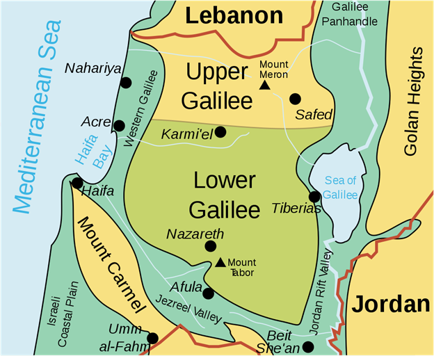 Map of Israel During King Saul's Reign